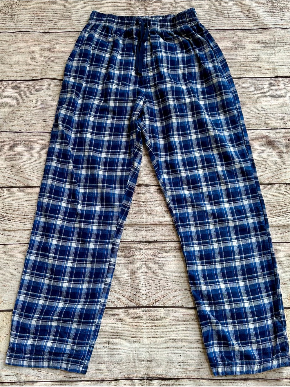 Steel & Jelly Blue White Plaid Loungewear Pajama Pants Men’s Sz M